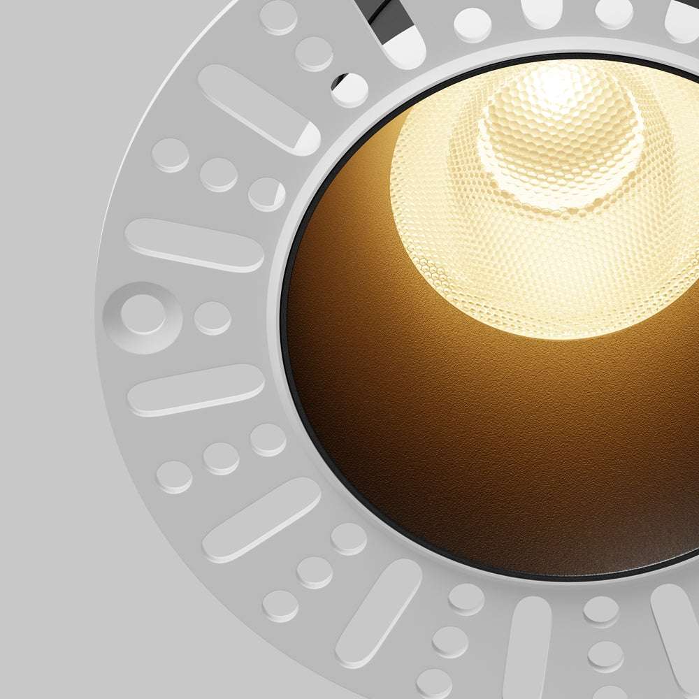 Maytoni downlight Dip LED 50° vgradna okrogla svetilka, črna