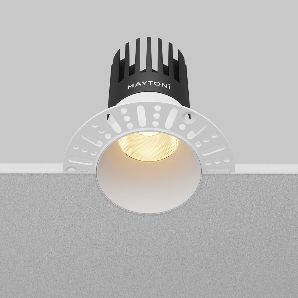 Maytoni downlight Dip LED 50° vgradna okrogla svetilka, bela