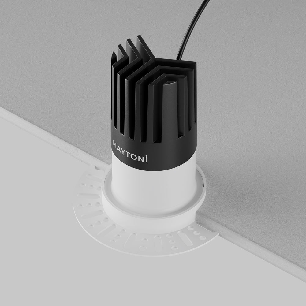 Maytoni downlight Dip LED 50° vgradna okrogla svetilka, bela