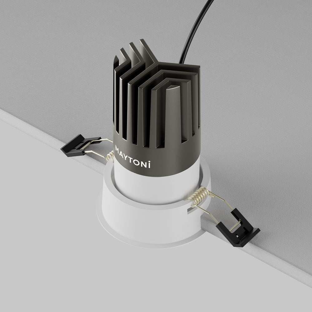 Maytoni downlight Dip LED 50° vgradna okrogla svetilka, bela