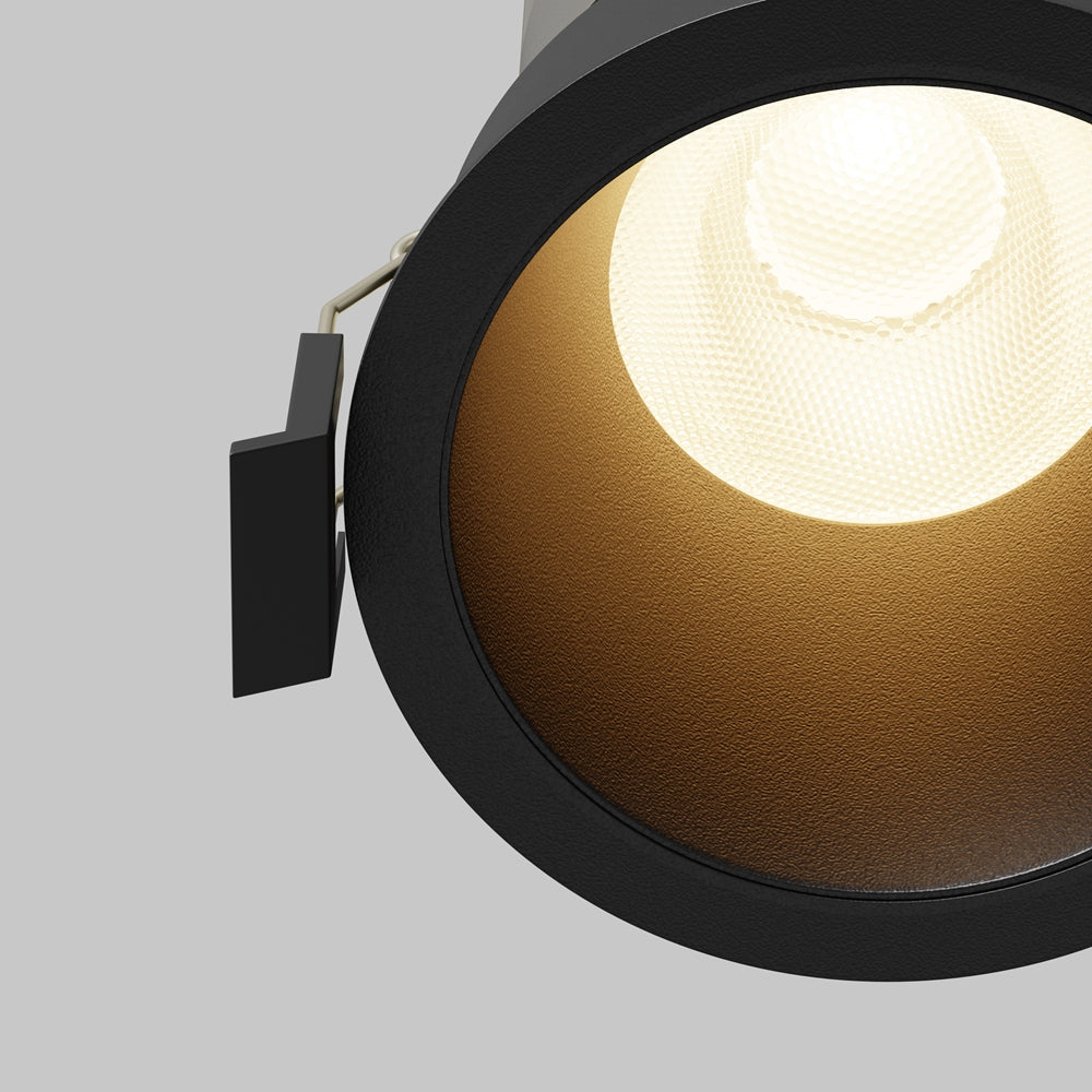 Maytoni downlight Dip LED 50° vgradna okrogla svetilka, črna