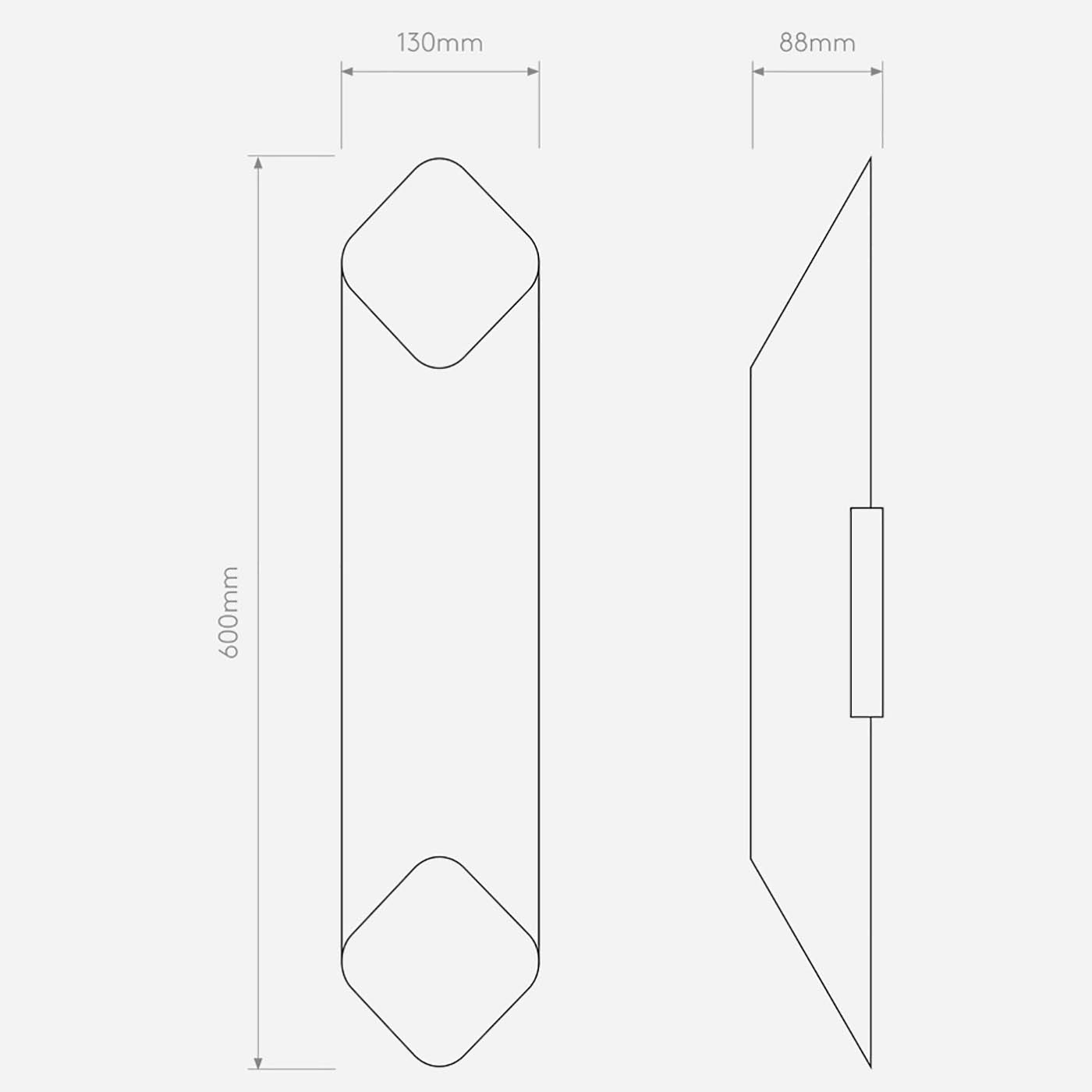 Astro Ako 600 LED přisazené svítidlo zlaté