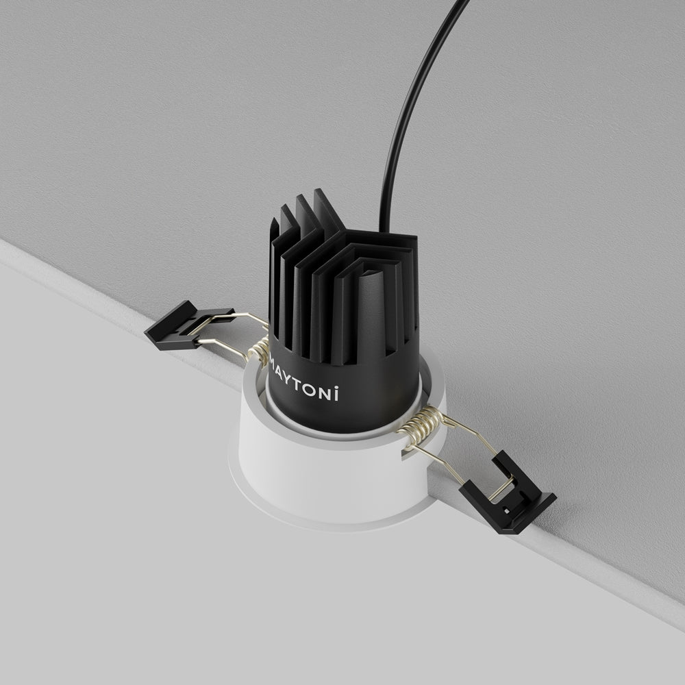 Maytoni downlight Dip LED 50° vgradna okrogla svetilka, bela