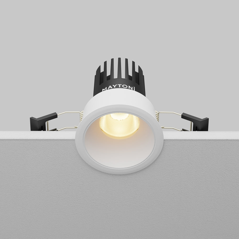 Maytoni downlight Dip LED 50° vgradna okrogla svetilka, bela