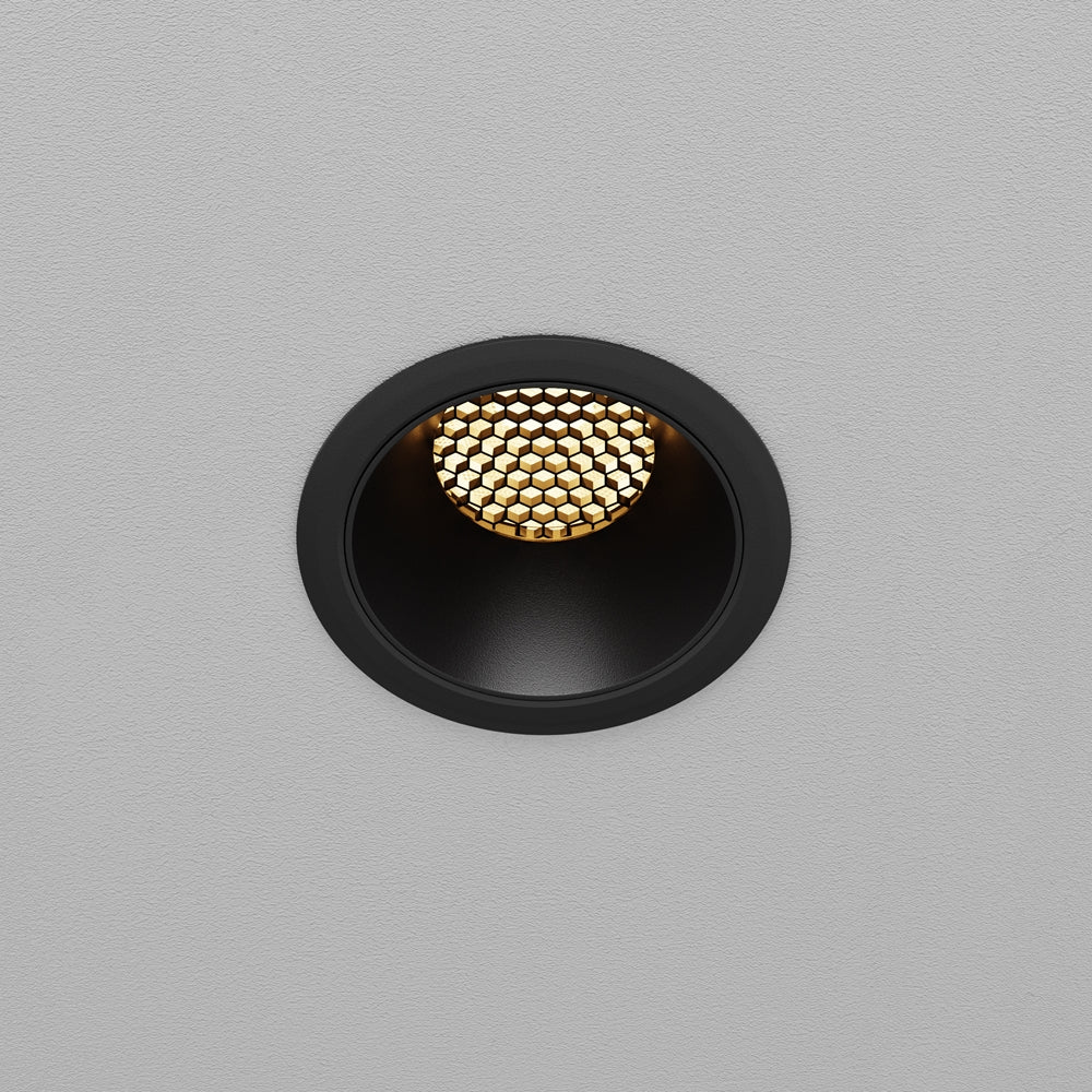 Maytoni downlight Dip LED 50° vgradna okrogla svetilka, črna