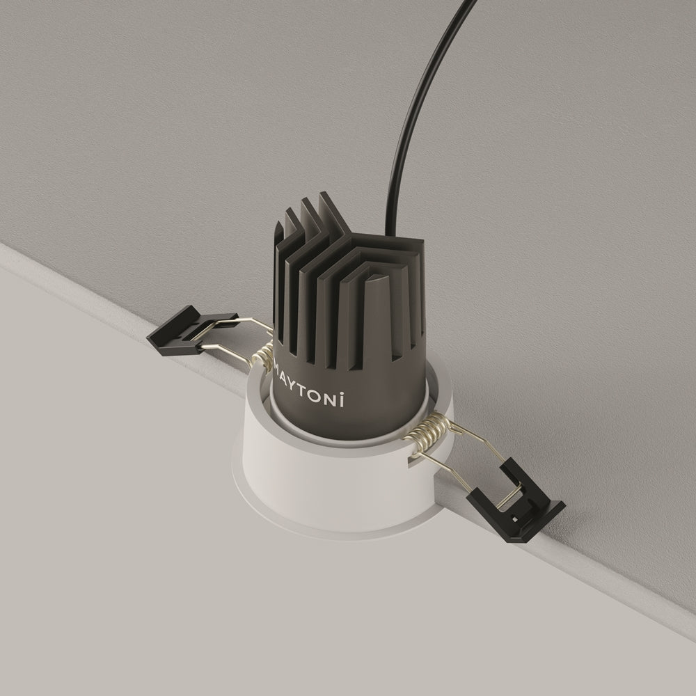Maytoni downlight Dip LED 50° vgradna okrogla svetilka, bela