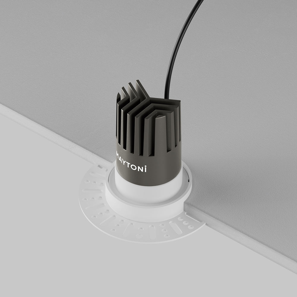 Maytoni downlight Dip LED 50° vgradna okrogla svetilka, bela