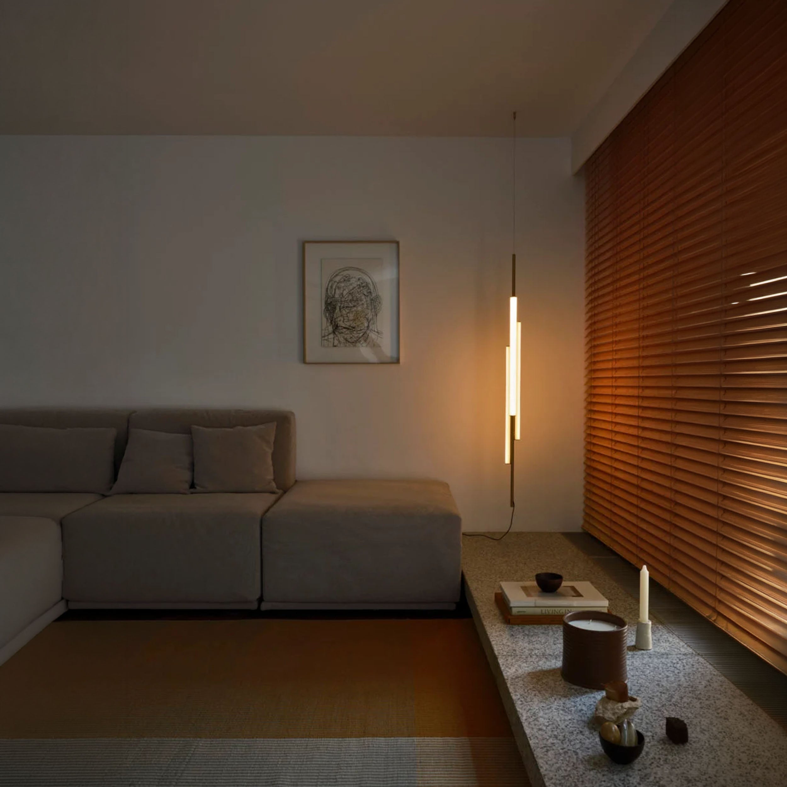 Marset Ambrosia V3 LED Plug in – viseča vertikalna svetilka