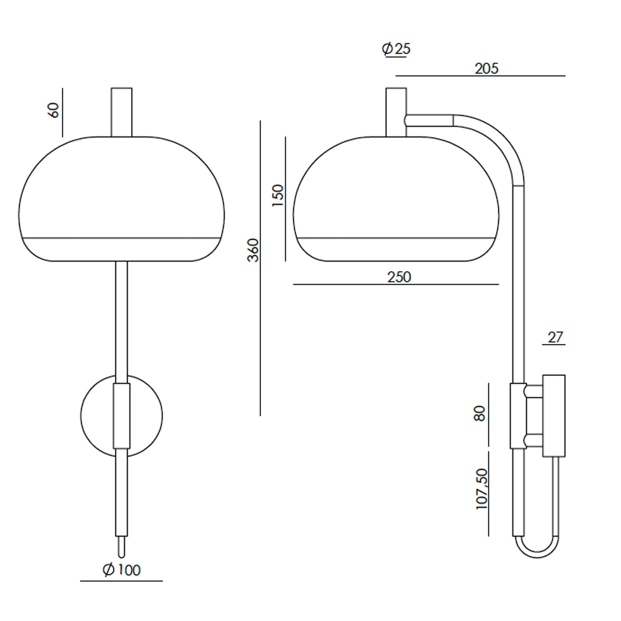 Aromas Cloud G9 nástěnné svítidlo