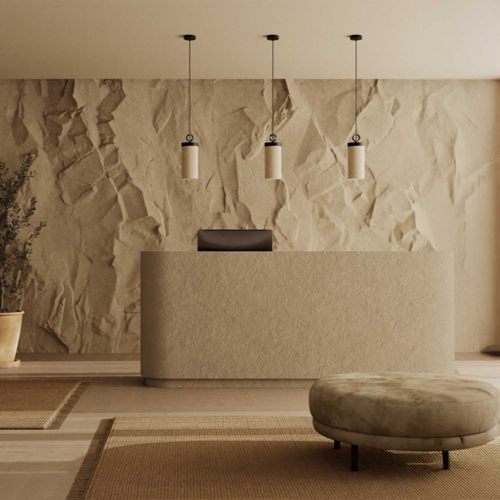 Aromas Nooi T8 závěsné svítidlo lněné