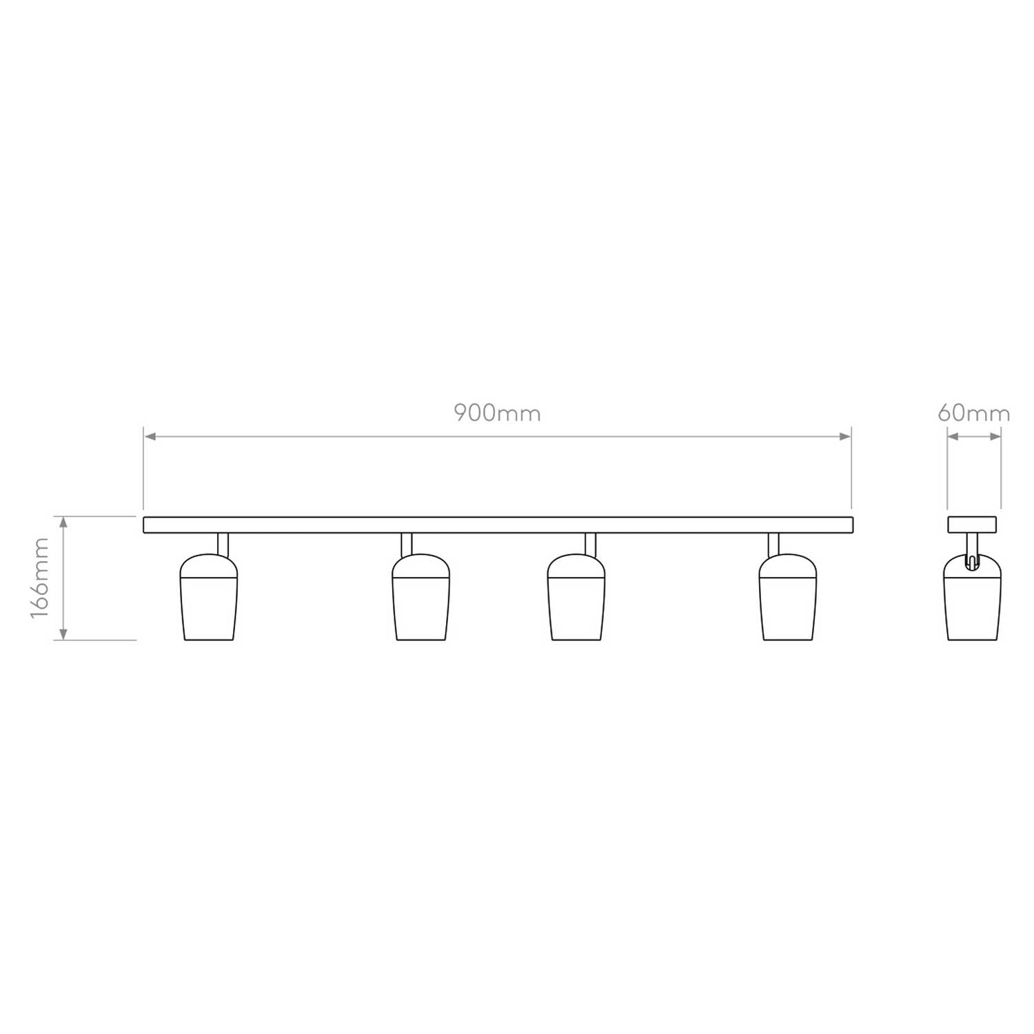 Astro Koto GU10 nastavitelné přisazené svítidlo