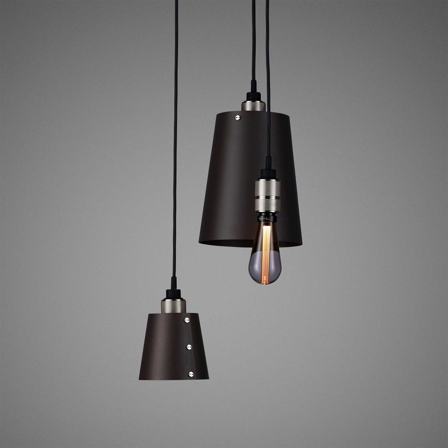 Buster & Punch HOOKED Mix E27 grafitové závěsné svítidlo