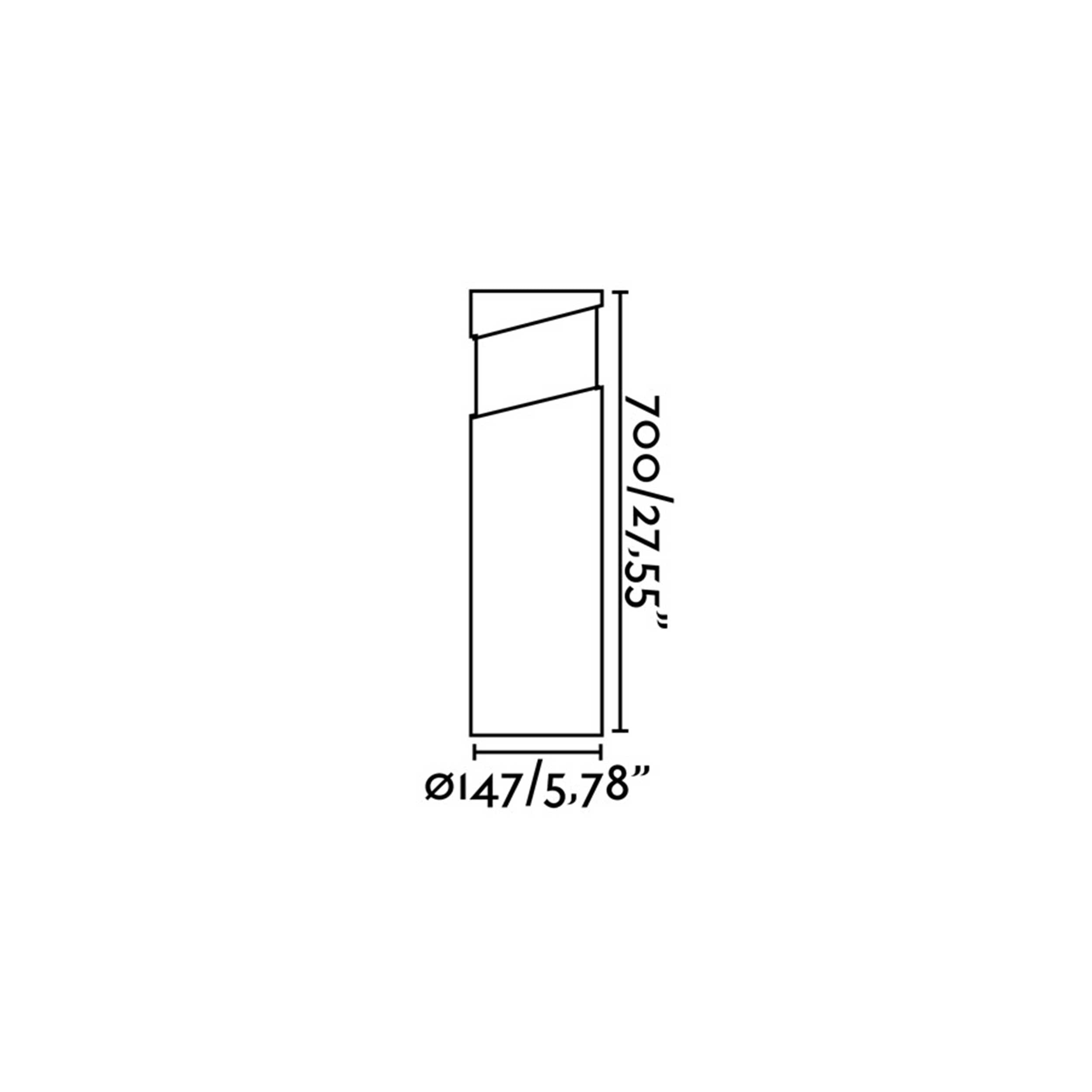 Faro Block E27 IP65 stolpna zunanja svetilka