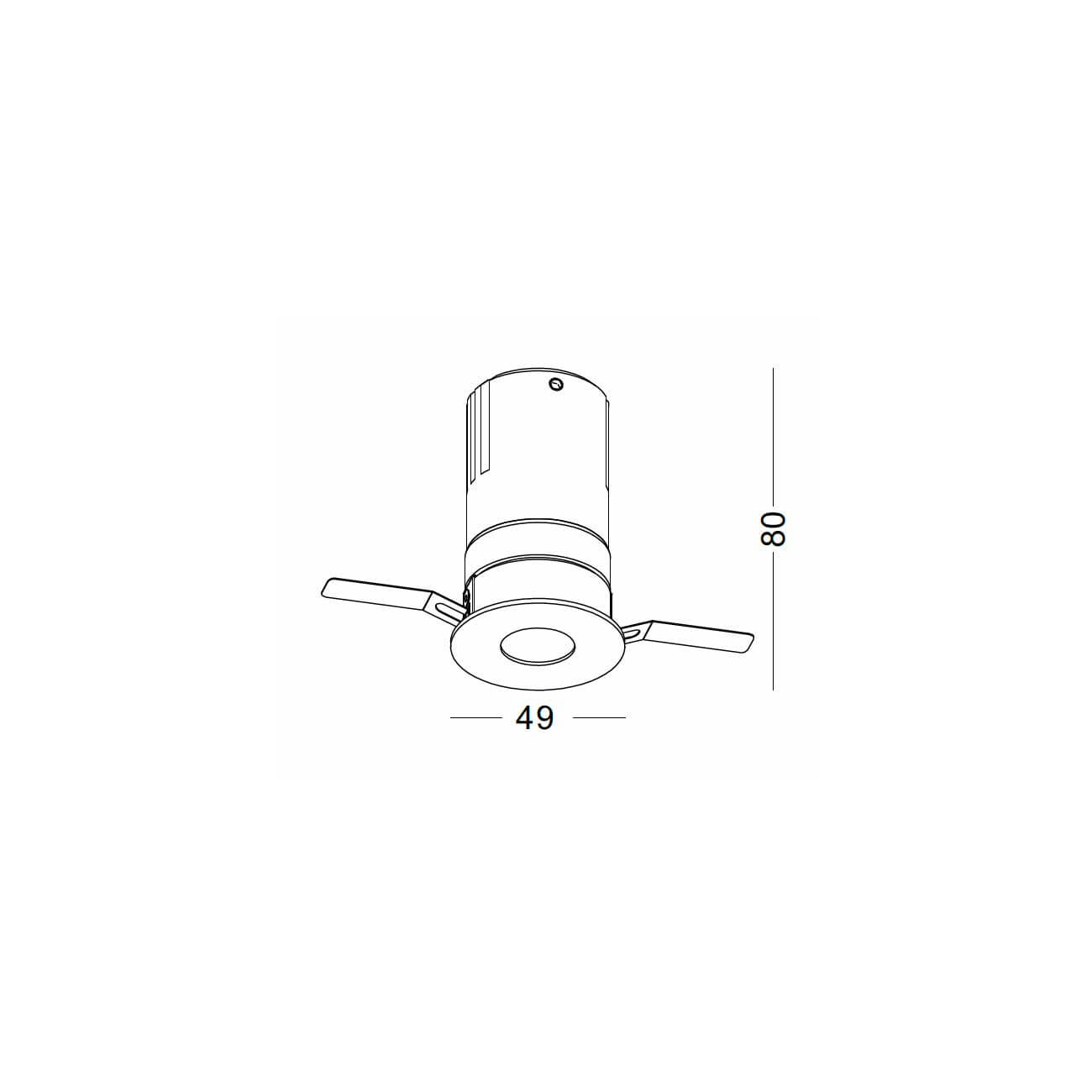 Black hole Spotlight LED zápustné kulaté svítidlo Ra>90