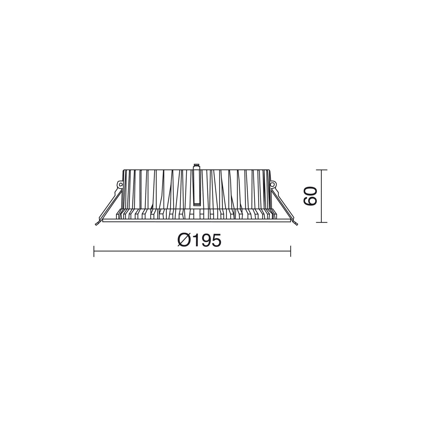 Indeluz Pandora Round LED zápustné svítidlo