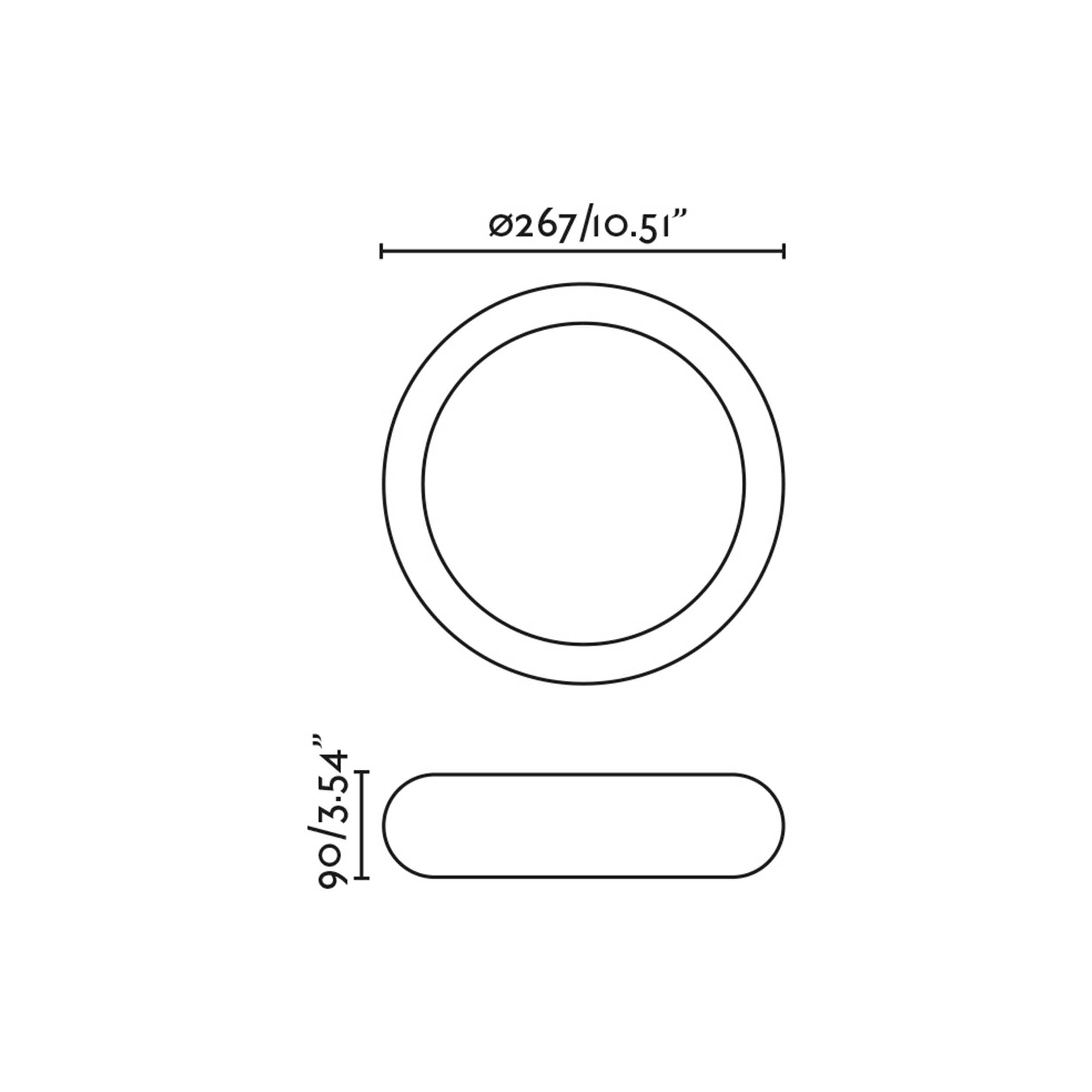 Faro Brume LED glass ceiling light IP44