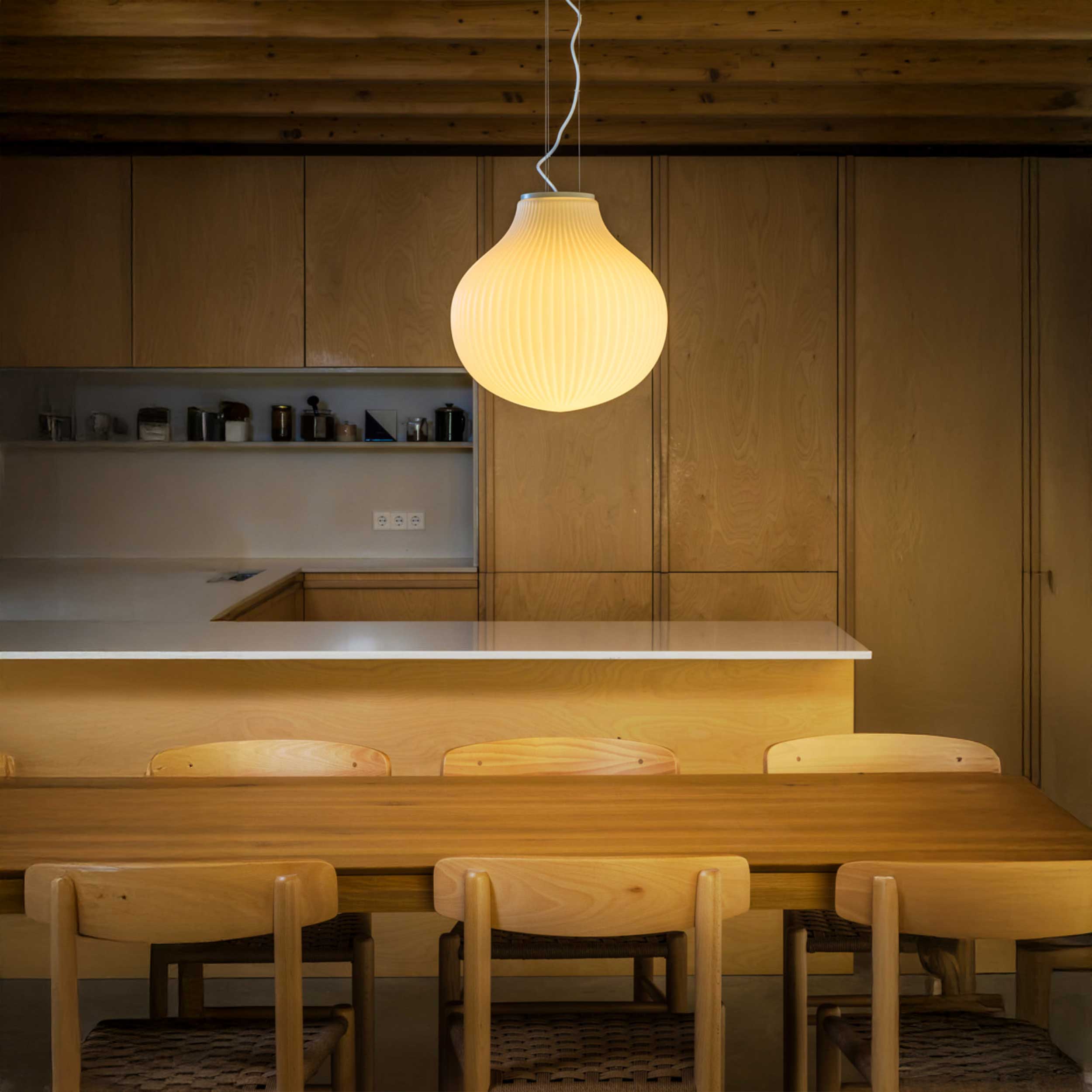 Faro Brume LED glass ceiling light IP44