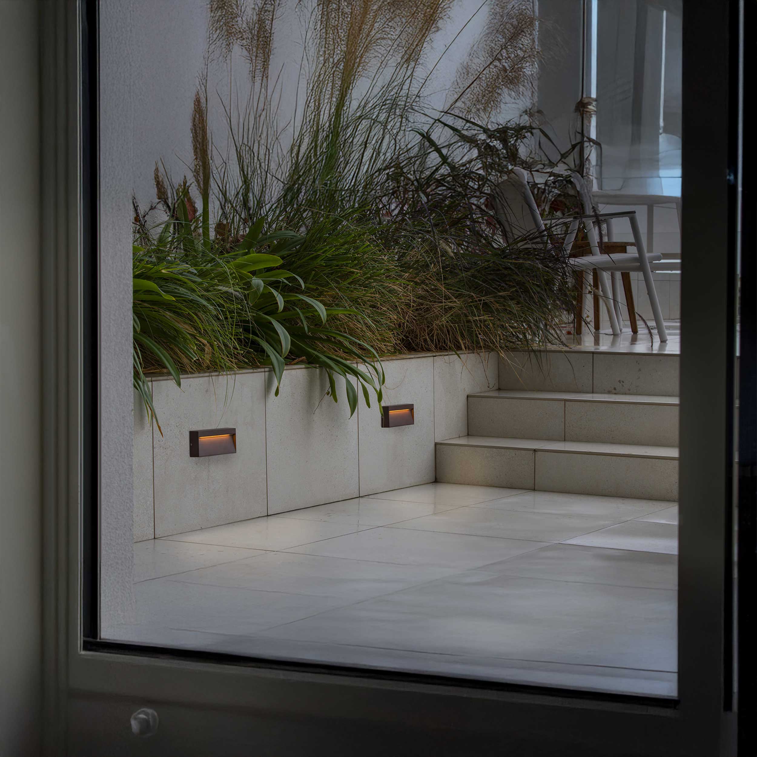 Faro Brume LED glass ceiling light IP44