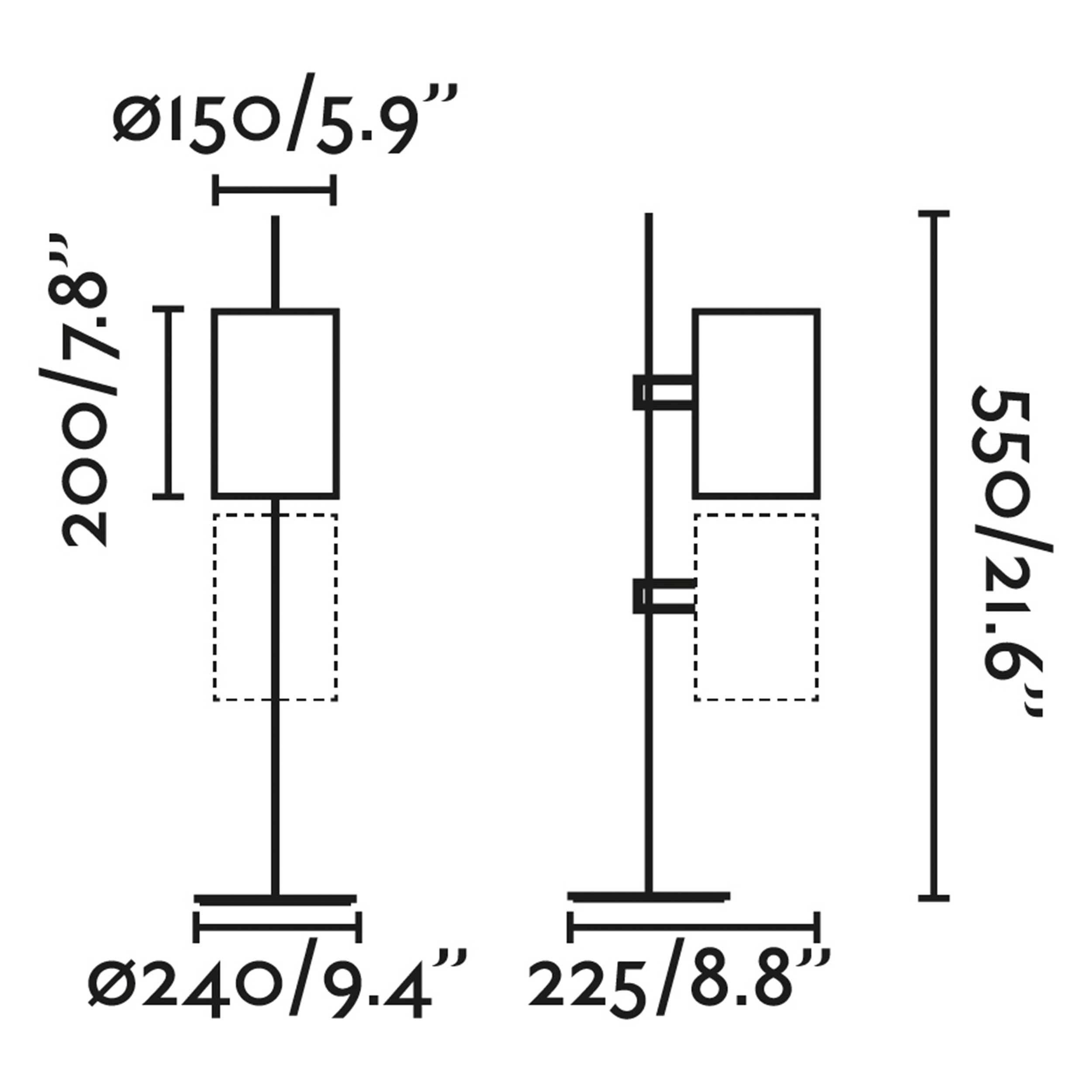 Namizna svetilka Faro Guadalupe E27