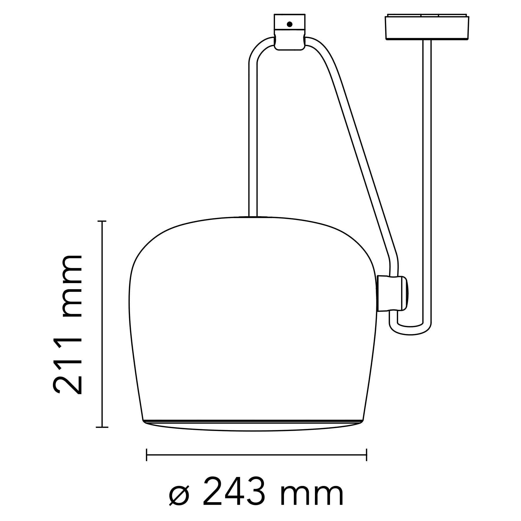 Flos Aim LED závěsné svítidlo