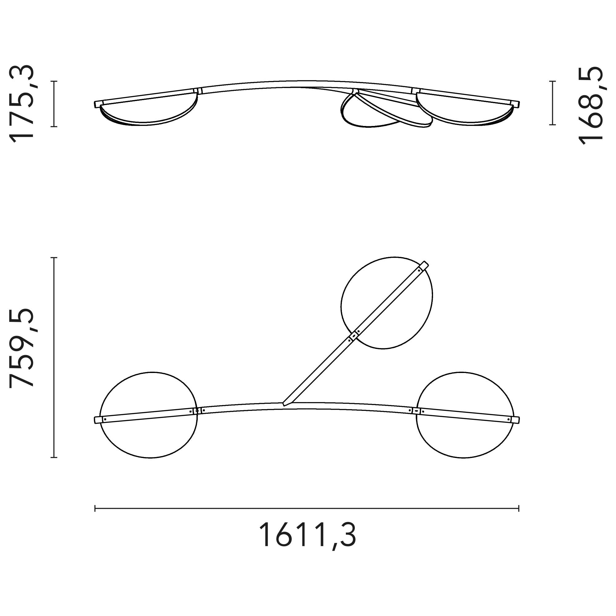 Flos Almendra LED organické závěsné svítidlo