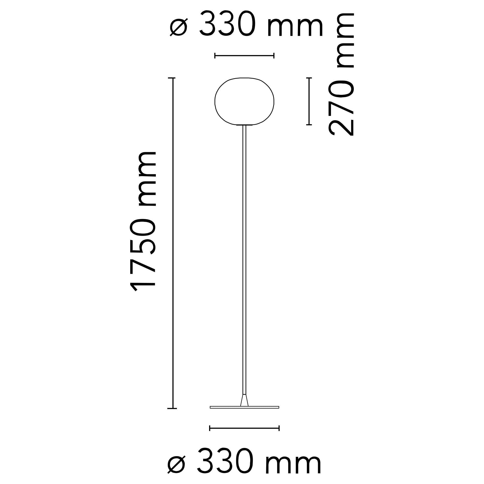 Flos Glo-Ball E27 stojací svítidlo