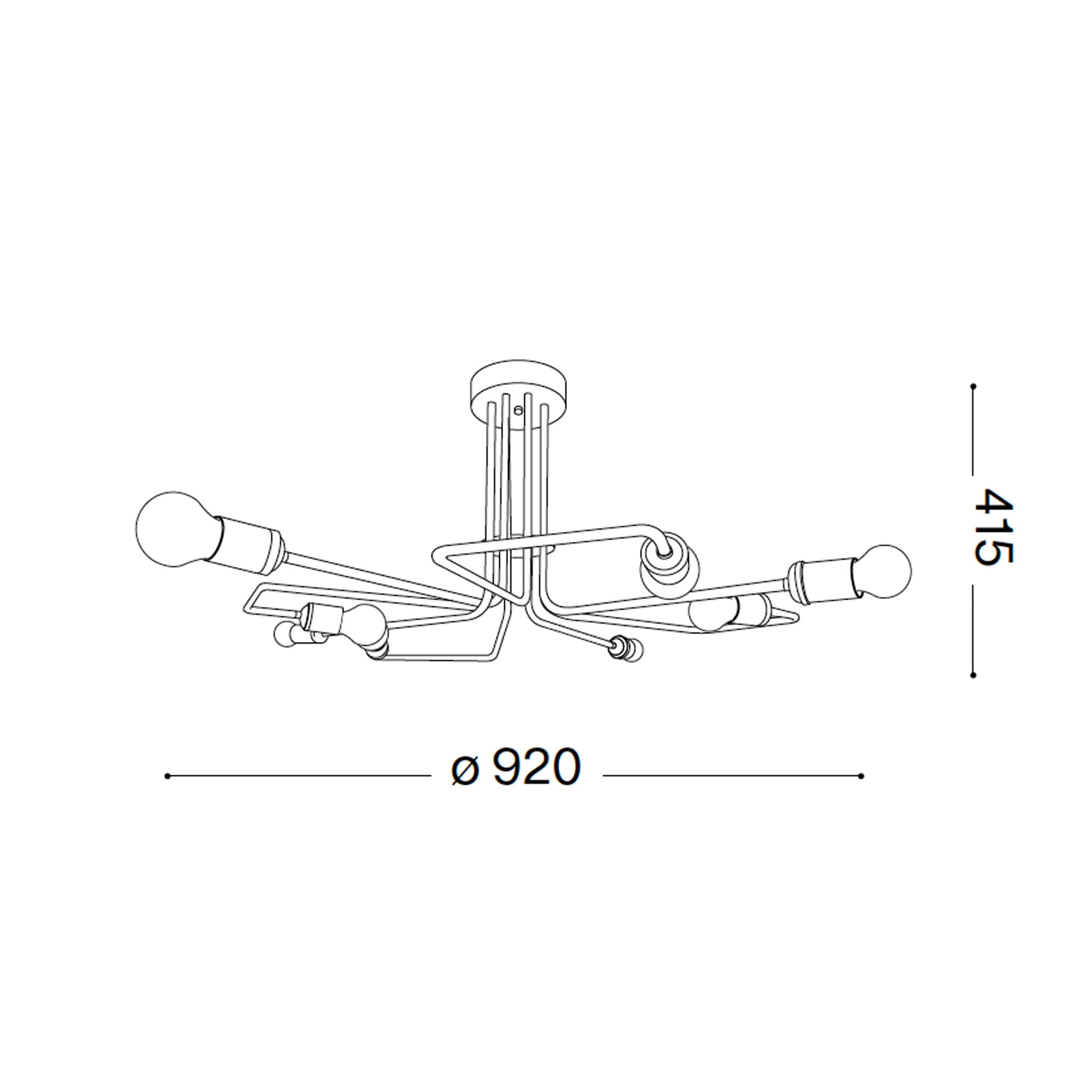 Ideal lux Triumph E27 viseča linearna svetilka