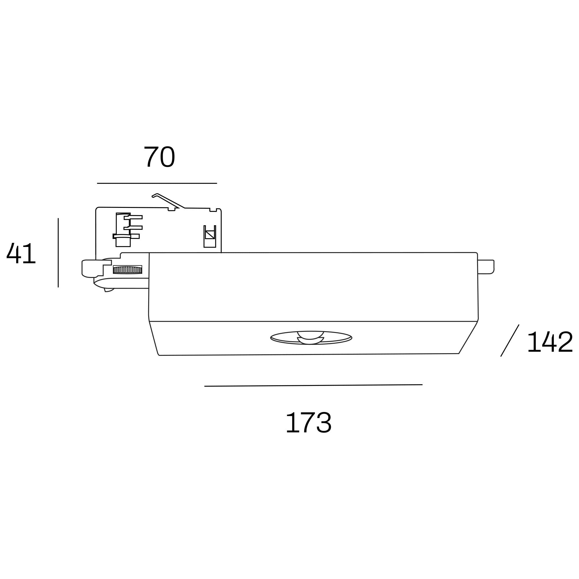 Internova Fuga LED nouzové svítidlo pro 3F lištu