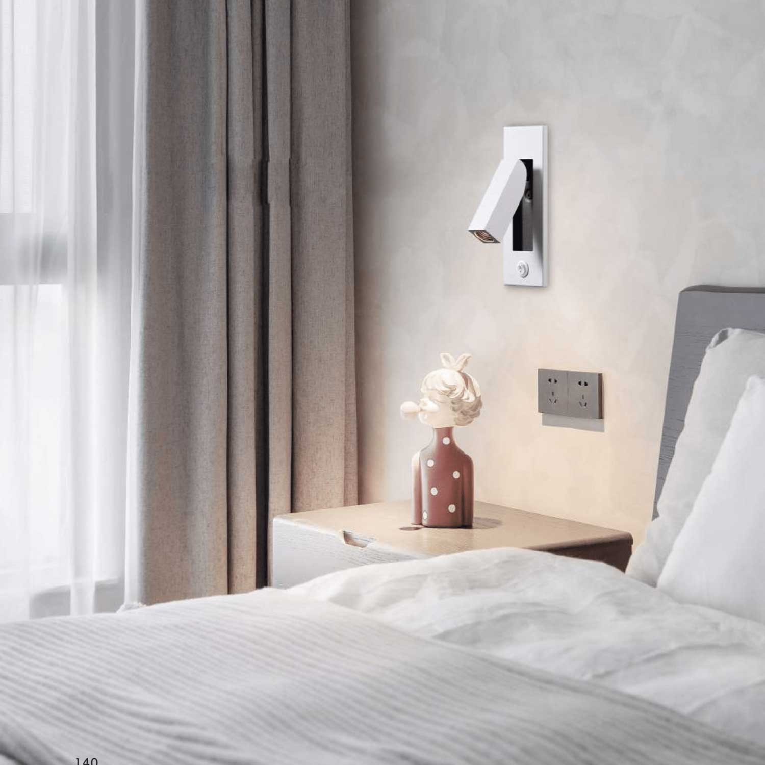 Reading spot rectangle LED nástěnné zápustné svítidlo