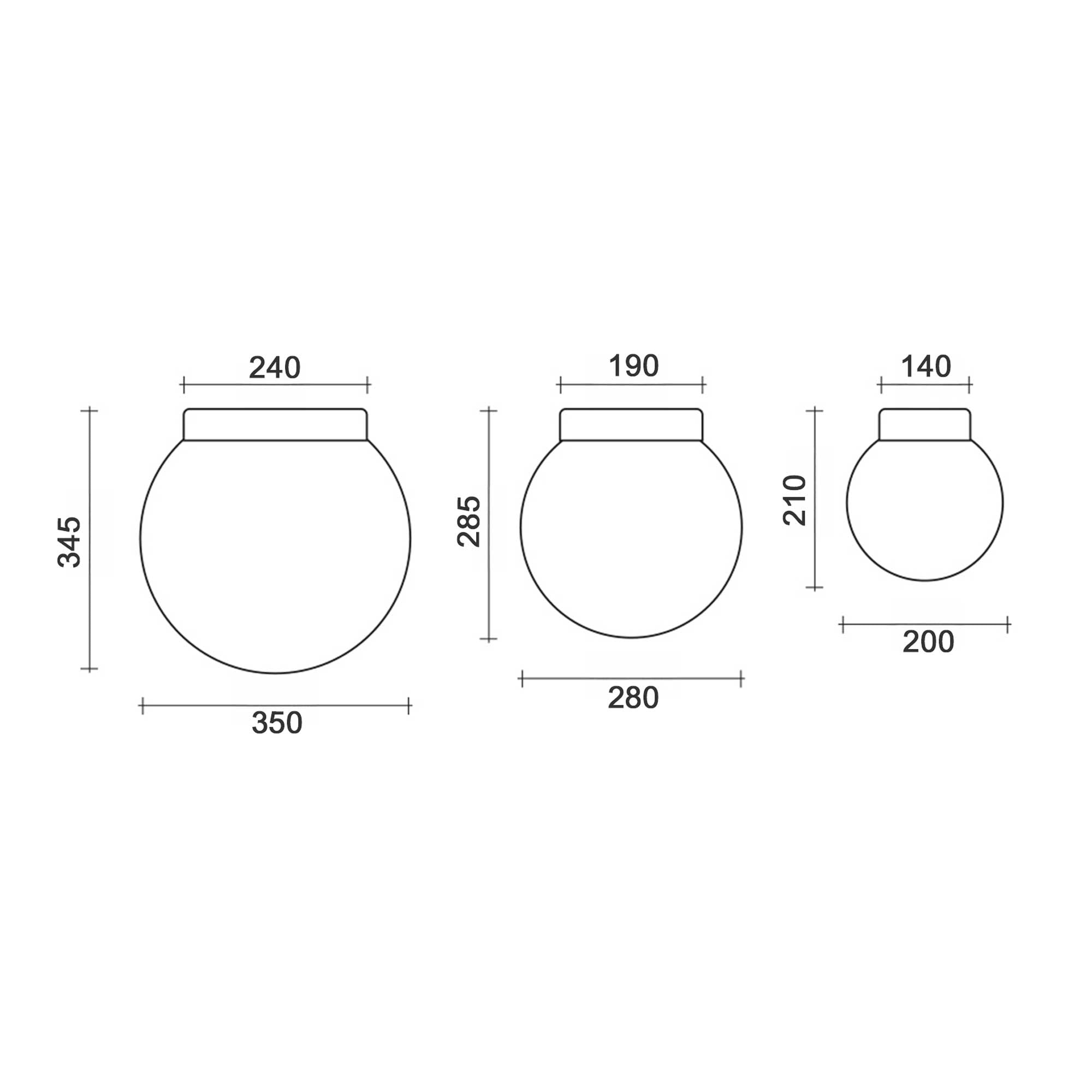 Lucis Polaris S E27 přisazené svítidlo