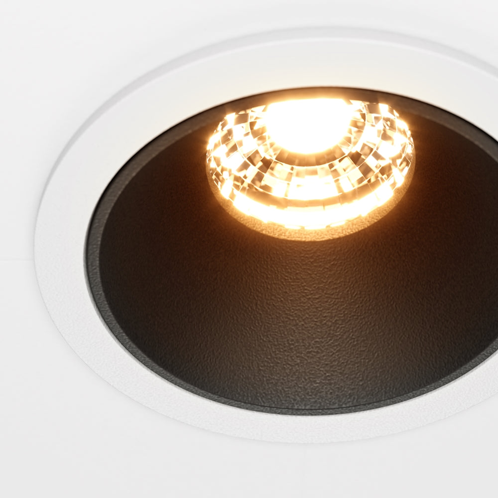 Maytoni downlight Alfa LED 36° vgradna okrogla svetilka, črna