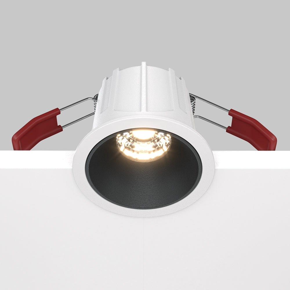 Maytoni downlight Alfa LED 36° vgradna okrogla svetilka, črna