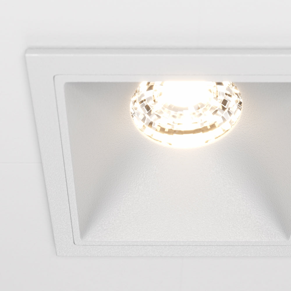 Maytoni downlight Alfa LED 10W 36° vgradna kvadratna svetilka, bela
