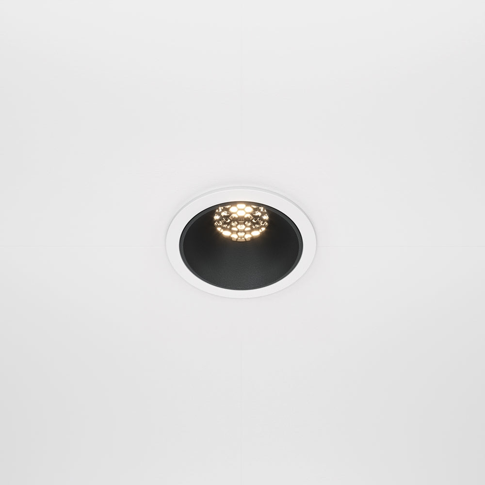 Maytoni downlight Alfa LED 36° vgradna okrogla svetilka, črna