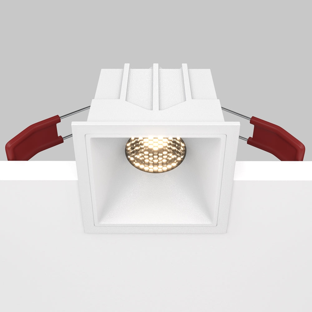 Maytoni downlight Alfa LED 10W 36° vgradna kvadratna svetilka, bela