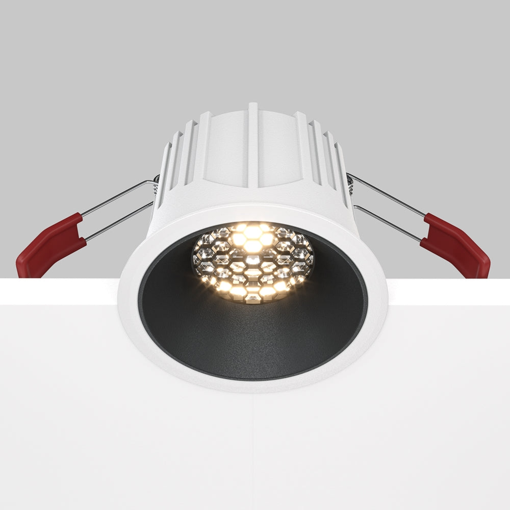 Maytoni downlight Alfa LED 36° vgradna okrogla svetilka, črna