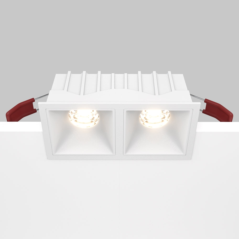 Maytoni downlight Alfa LED 10W 36° vgradna kvadratna svetilka, bela