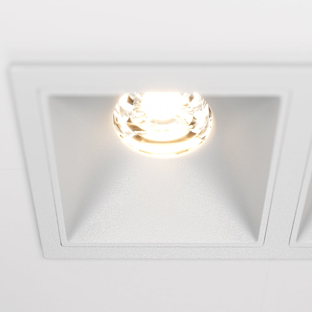 Maytoni downlight Alfa LED 10W 36° vgradna kvadratna svetilka, bela