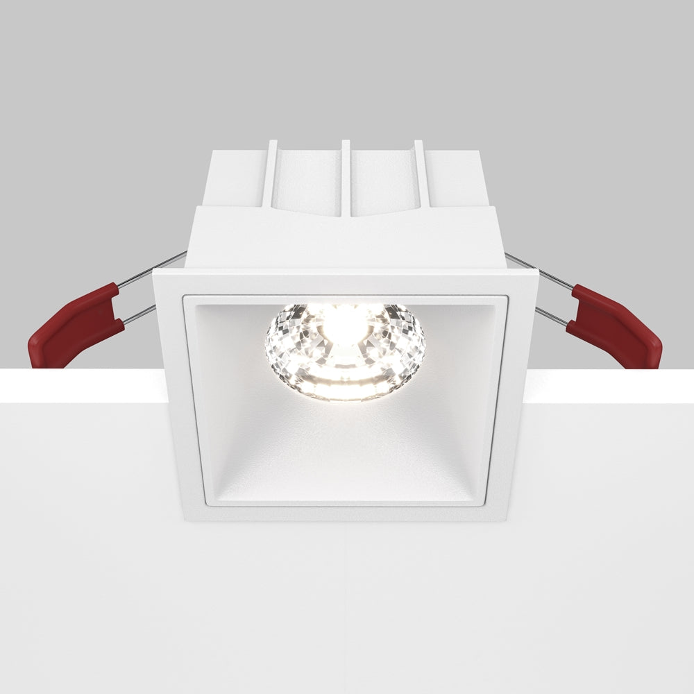 Maytoni downlight Alfa LED 15W 36° vgradna kvadratna svetilka, bela