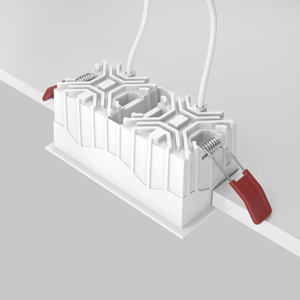 Maytoni downlight Alfa LED 10W 36° vgradna kvadratna svetilka, črna