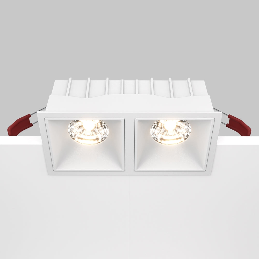 Maytoni downlight Alfa LED 15W 36° vgradna kvadratna svetilka, bela