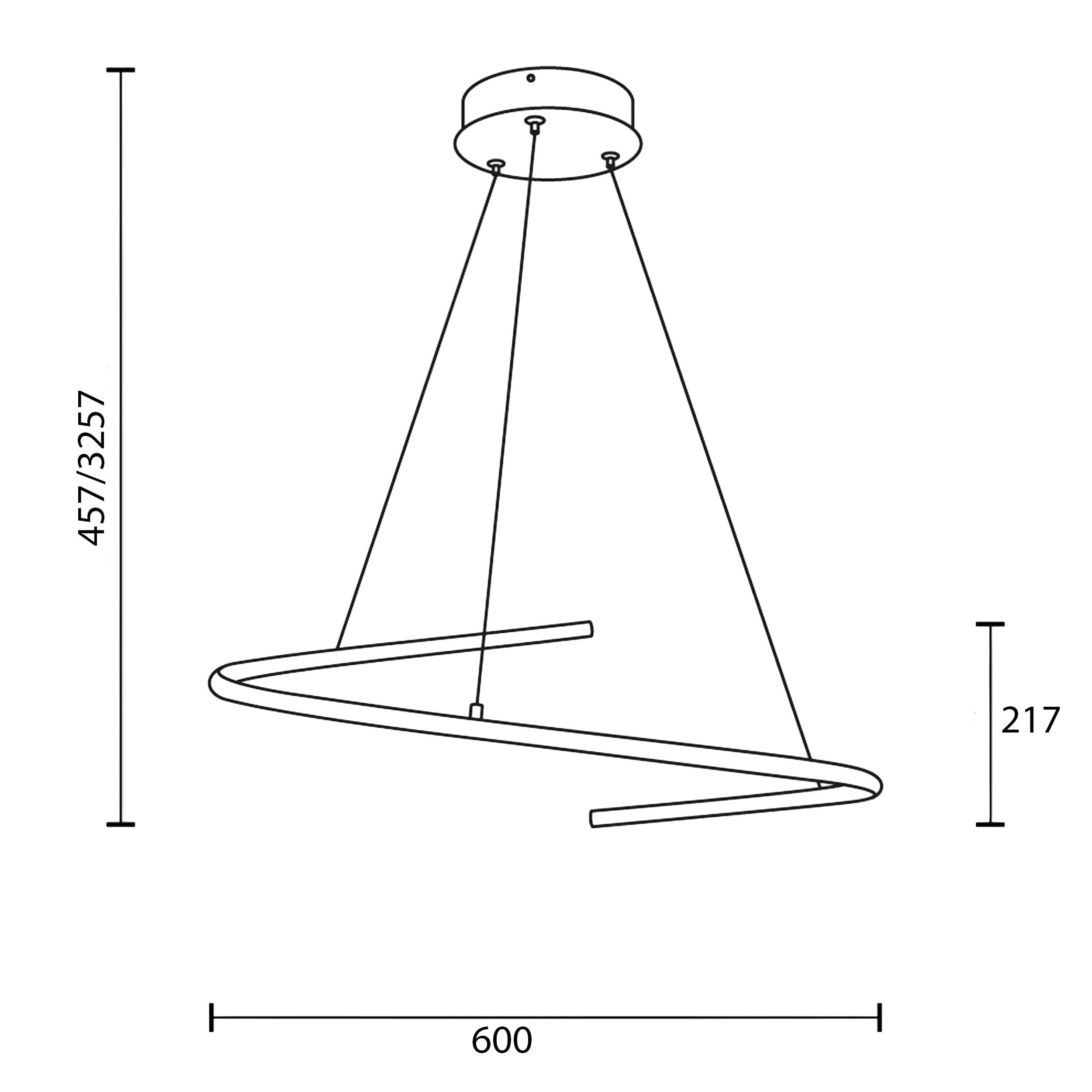 Maytoni Curve LED viseča svetilka
