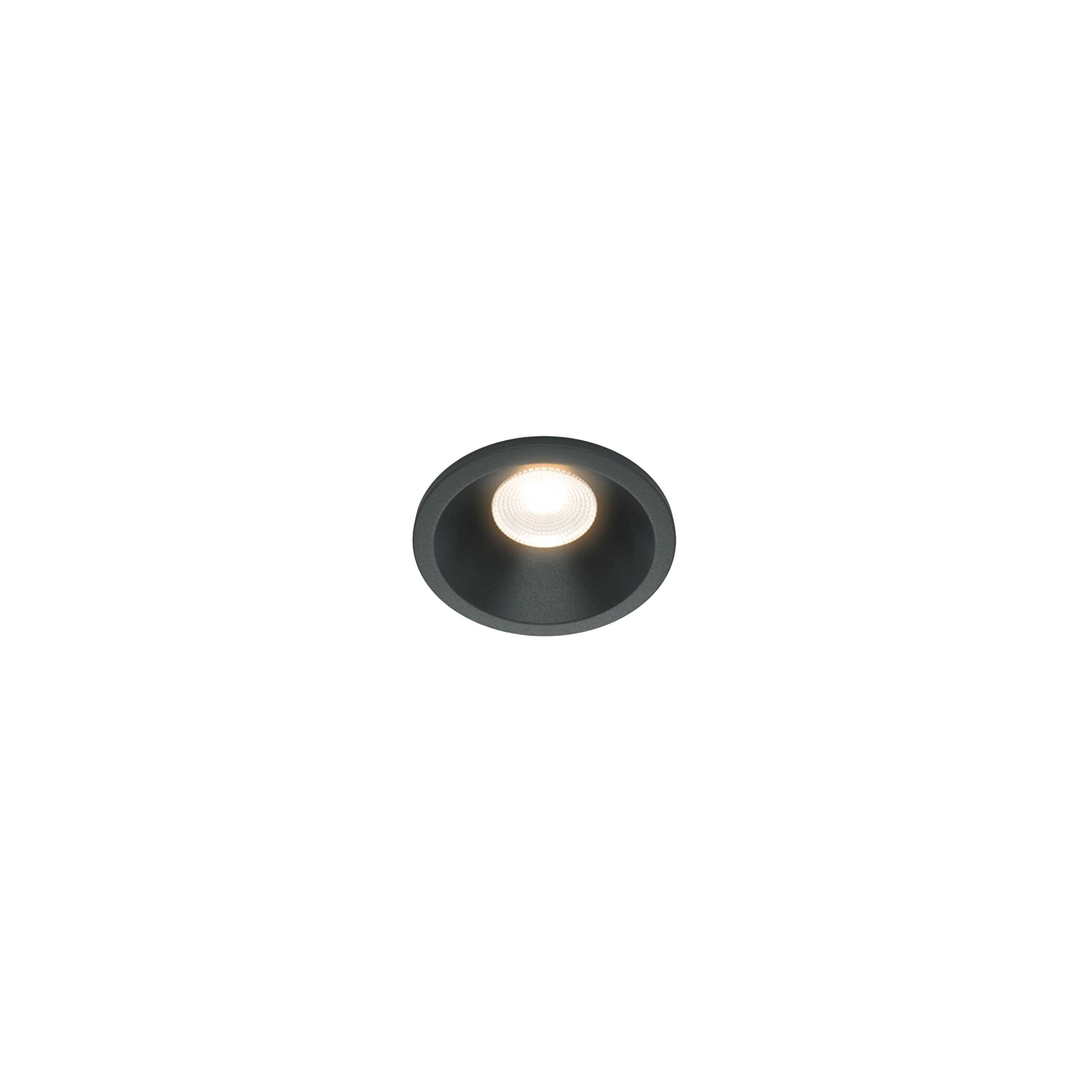 Maytoni downlight Zoom LED 60° vgradna okrogla svetilka, črna