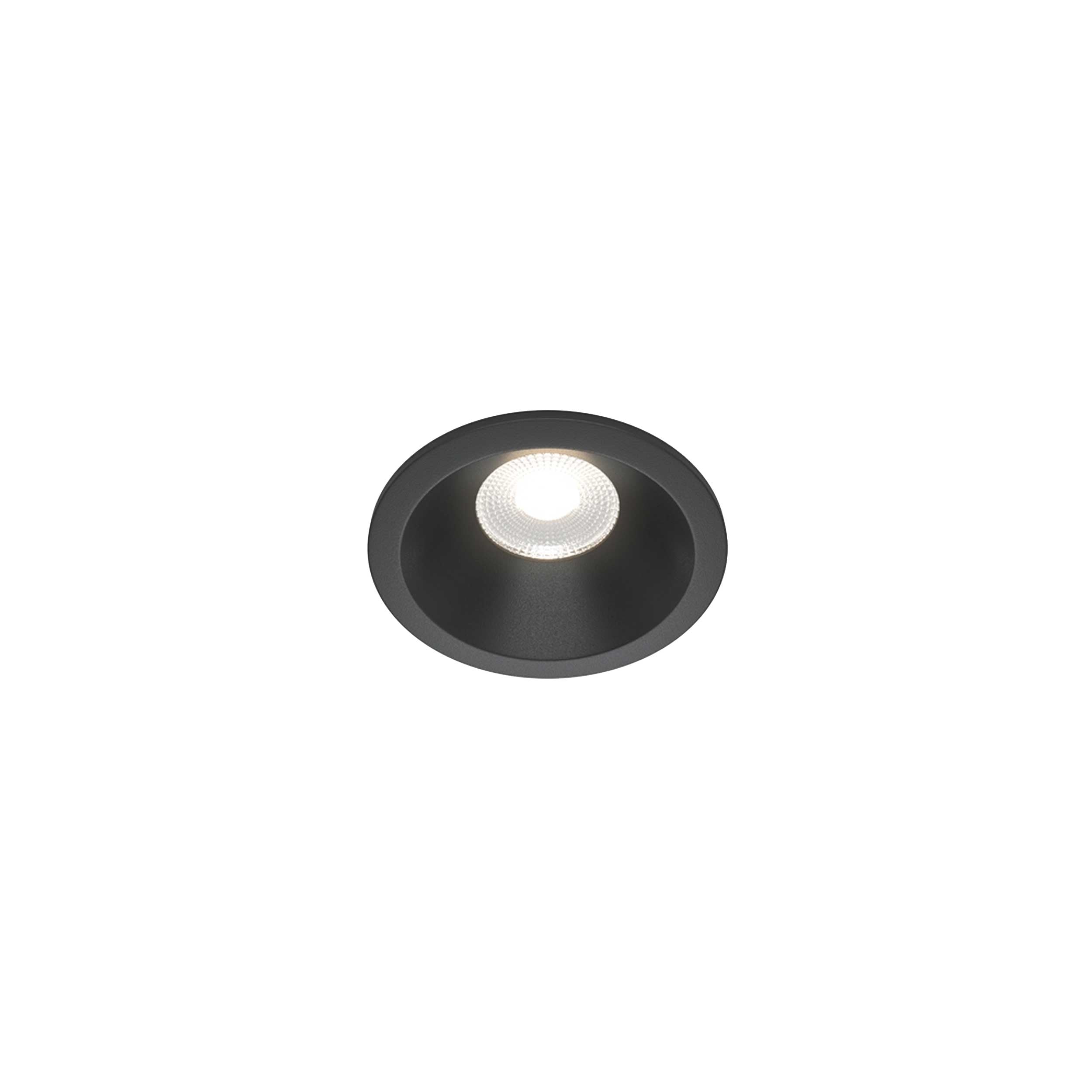 Maytoni downlight Zoom LED 60° vgradna okrogla svetilka, črna