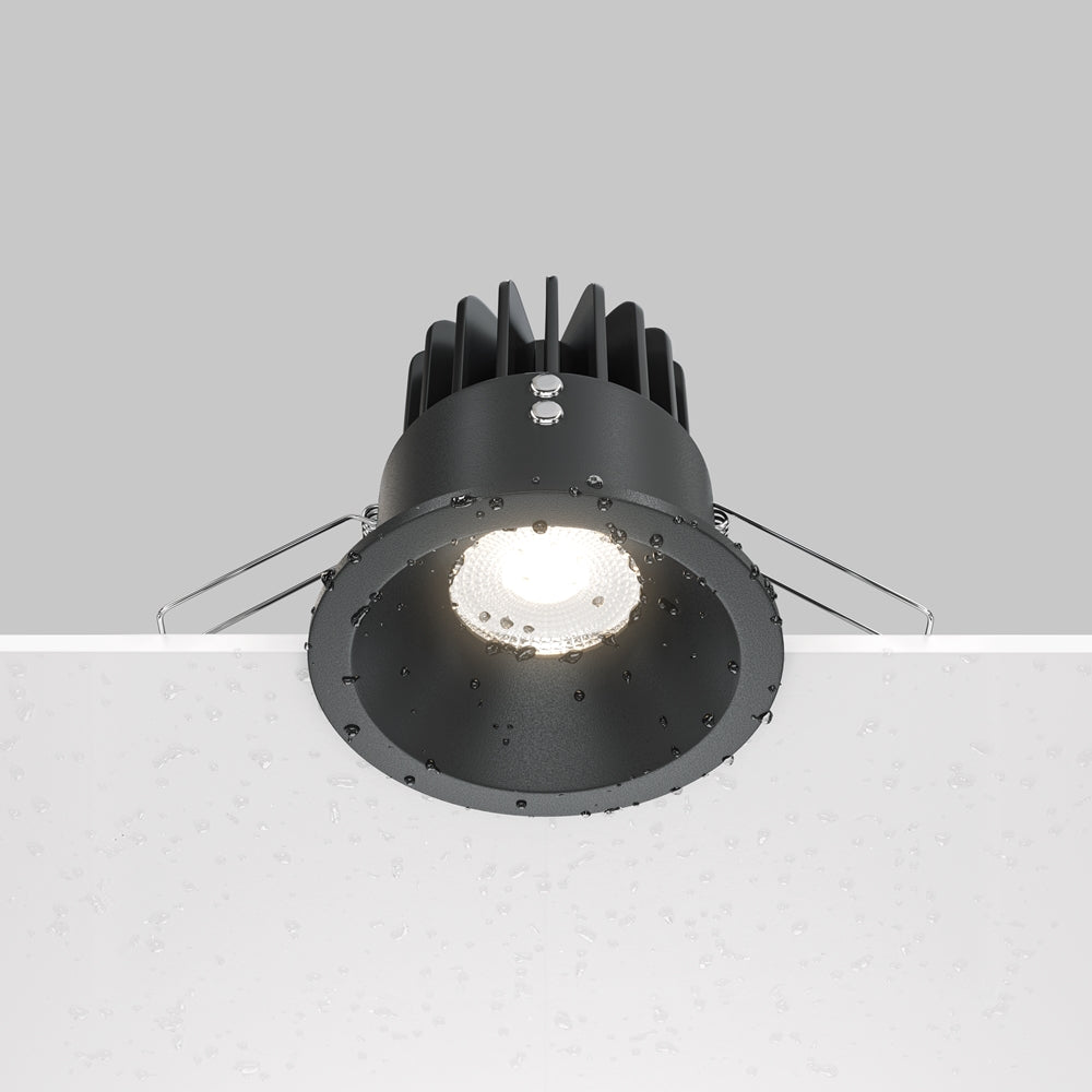Maytoni downlight Zoom LED 60° vgradna okrogla svetilka, črna
