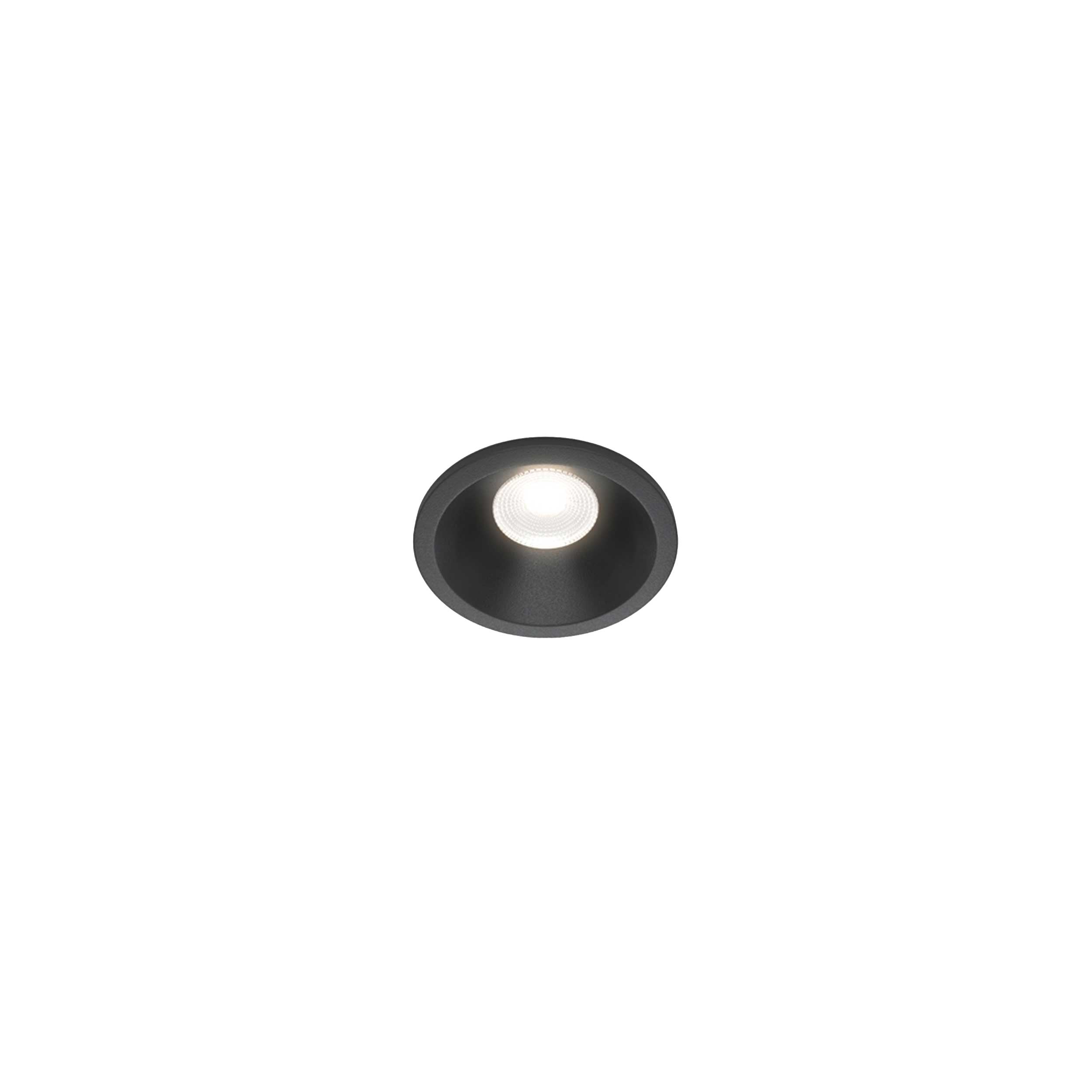 Maytoni downlight Zoom LED 60° vgradna okrogla svetilka, črna