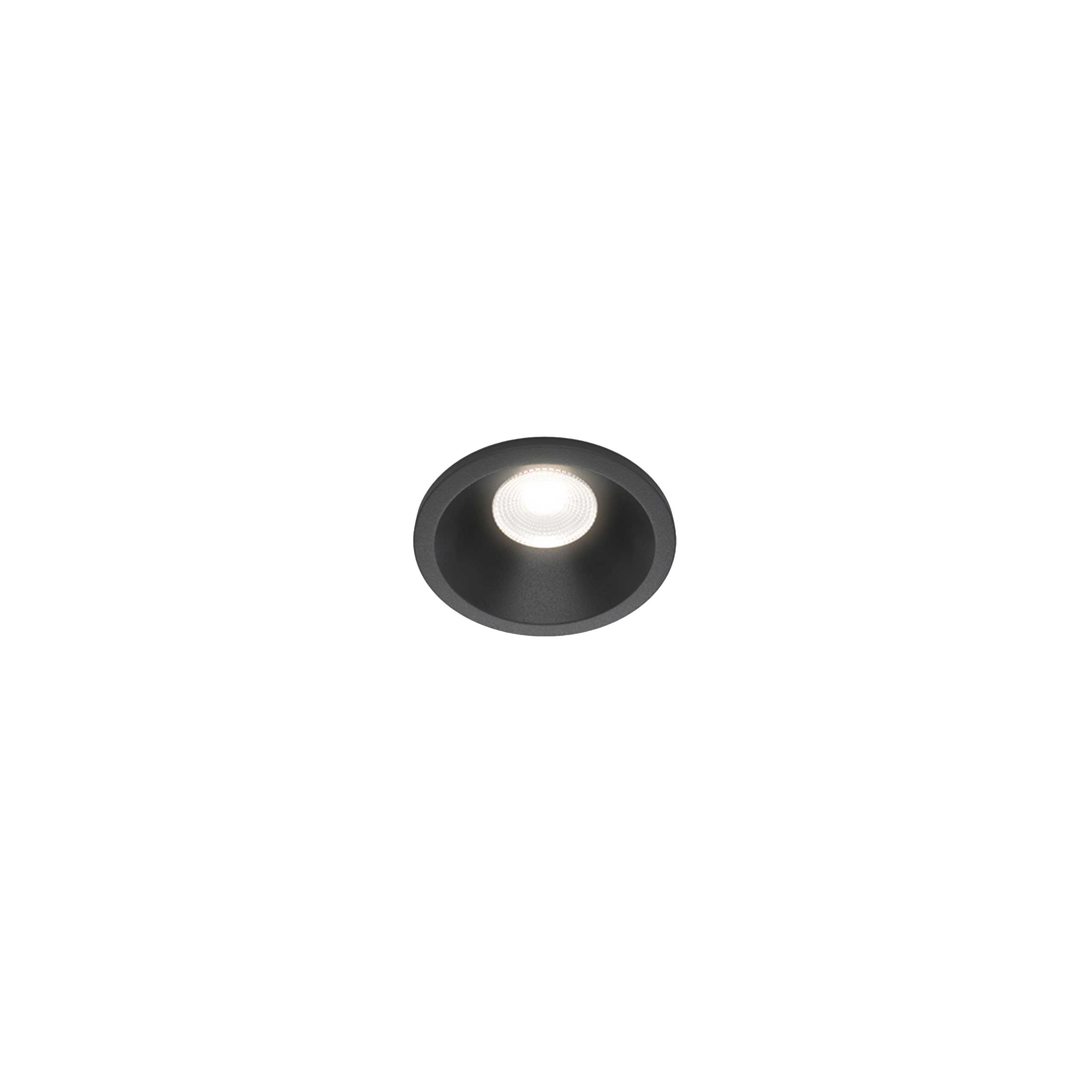 Maytoni downlight Zoom LED 60° vgradna okrogla svetilka, črna