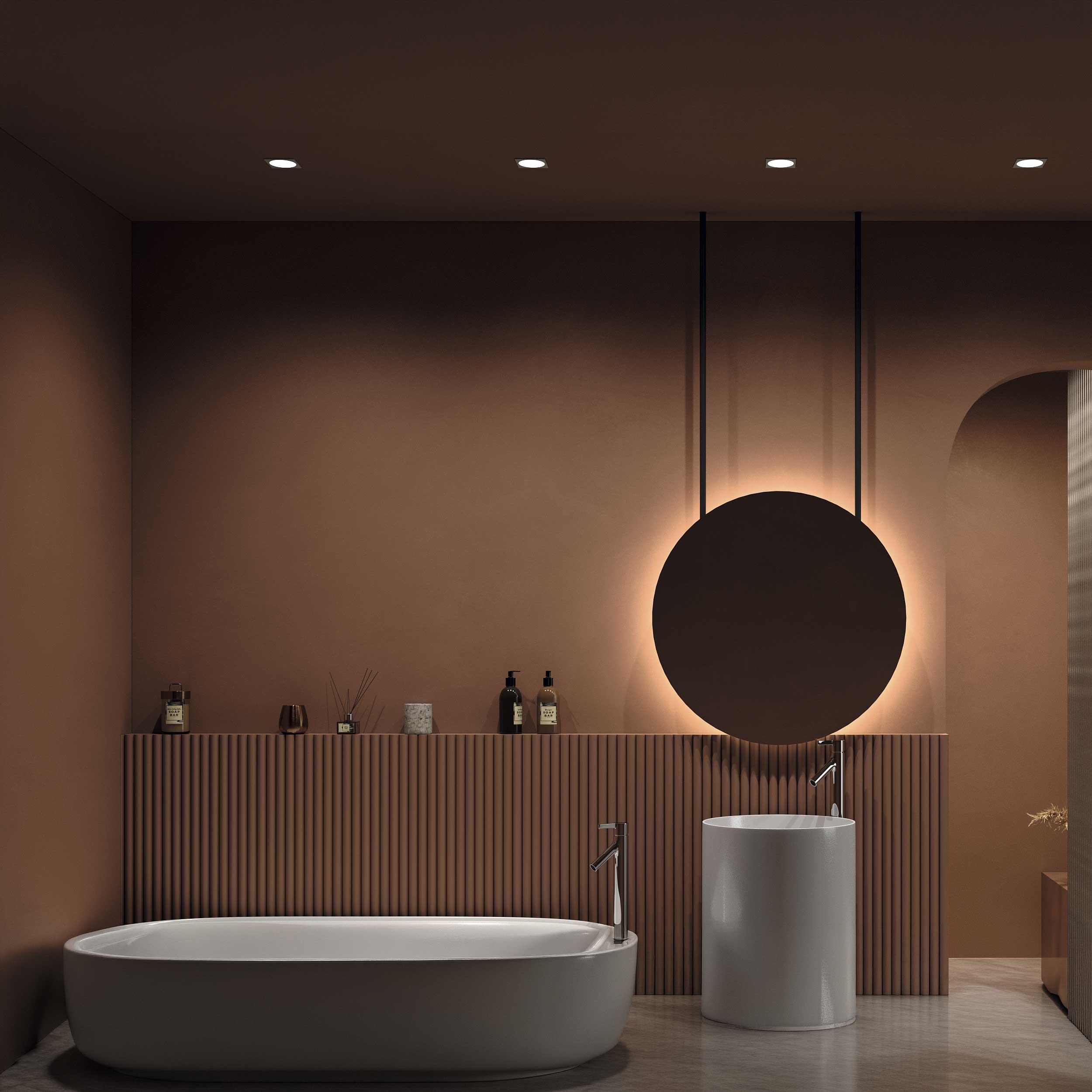 Maytoni downlight Zoom LED 60° vgradna okrogla svetilka, črna