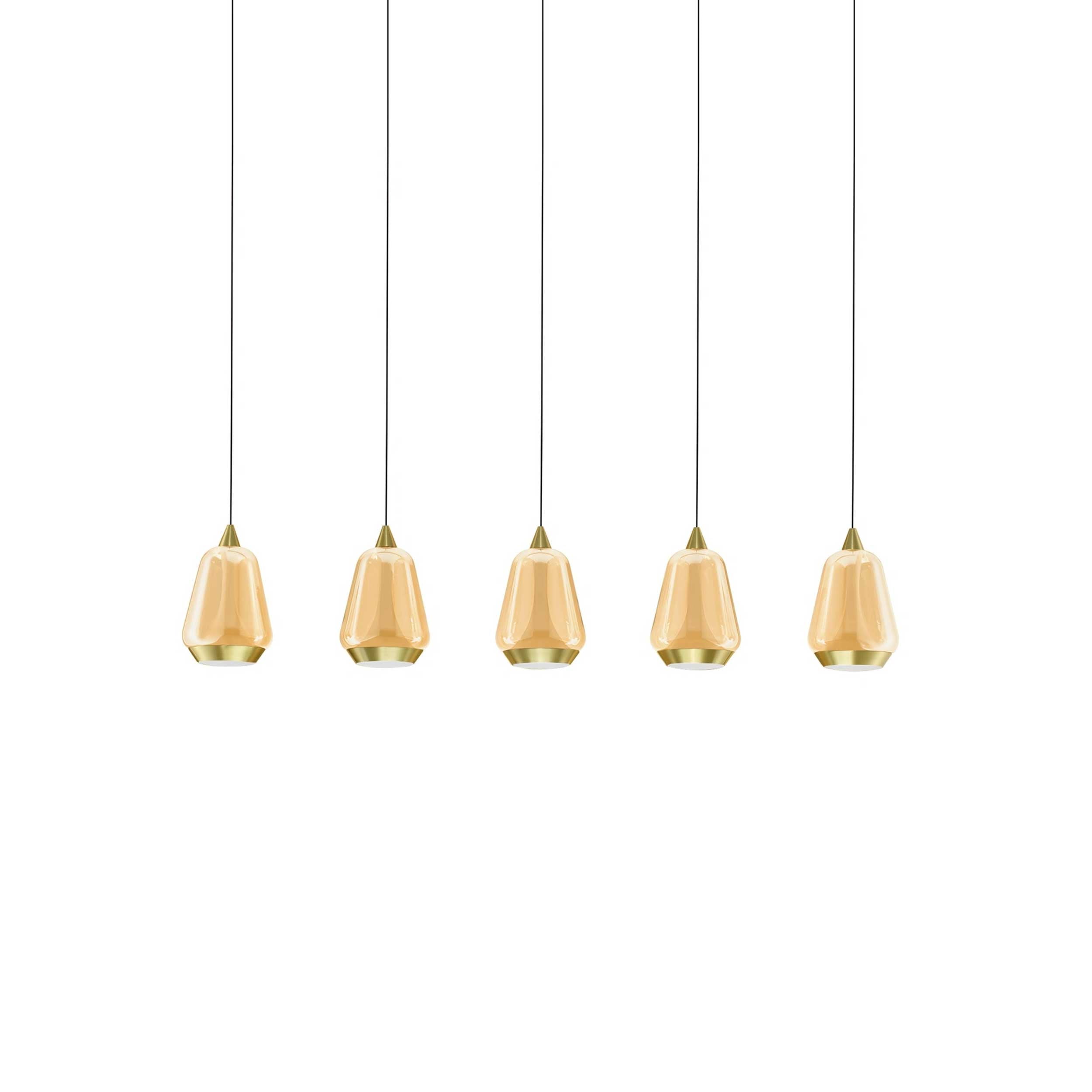 Nova Luce Alish LED viseča svetilka v podolgovati obliki