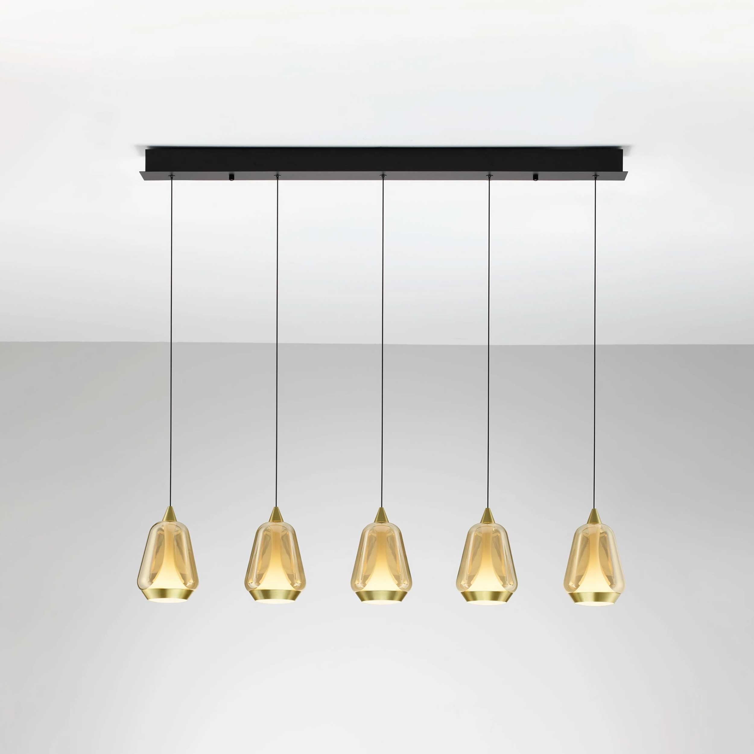 Nova Luce Alish LED viseča svetilka v podolgovati obliki